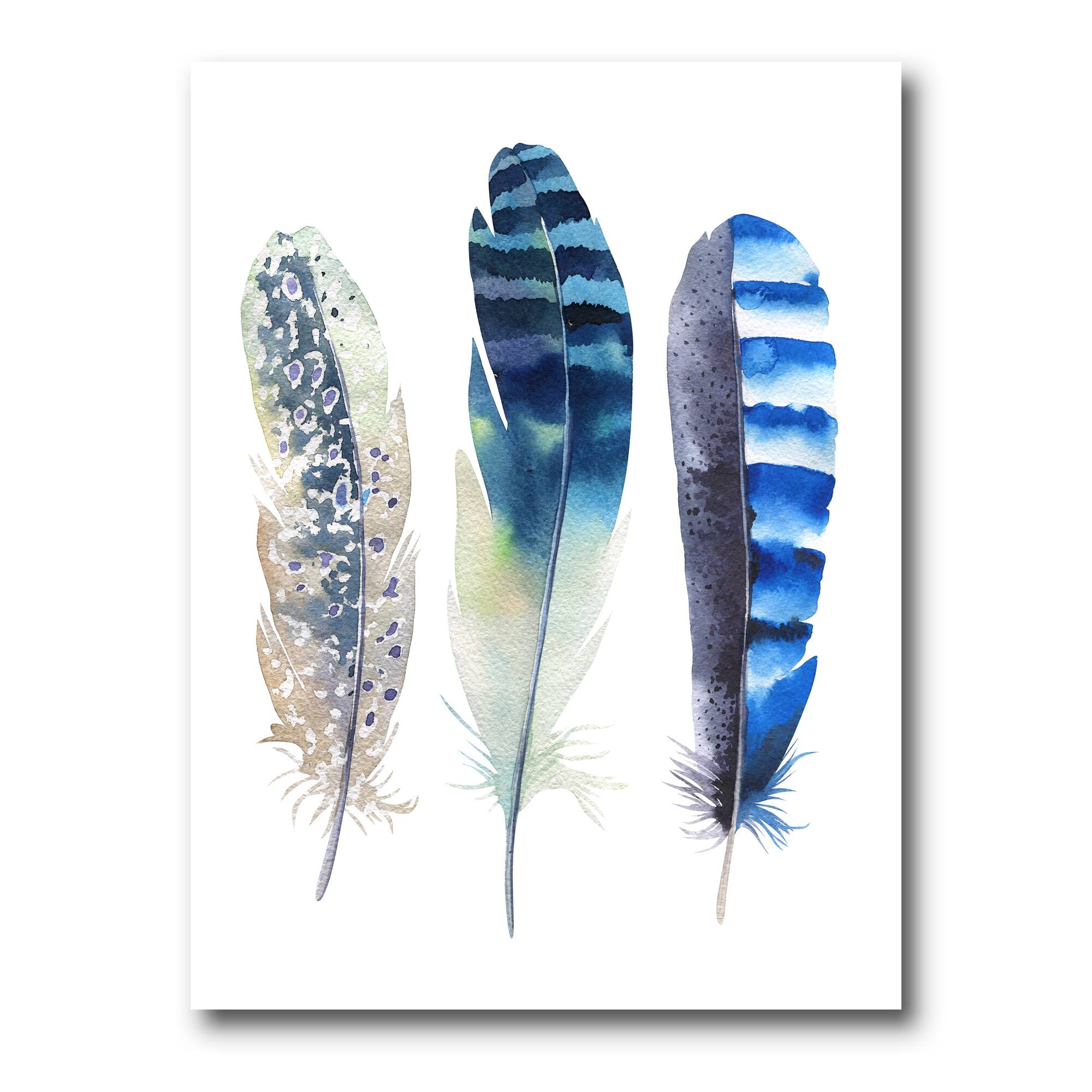Designart - Colourful Boho Feathers I